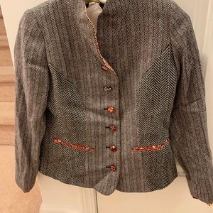 Eugenio vazzano womens tweed coat